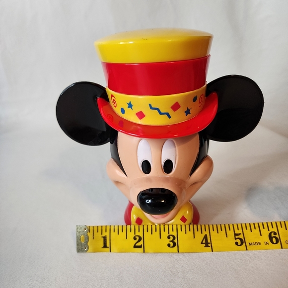 Mickey Mouse Collectible Cup Ringmaster Disney on Ice Flip Top Hat Vintage - Picture 7 of 11